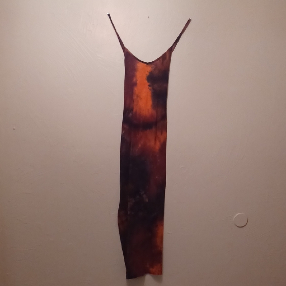 Tie-Dye Spaghetti Strap Dress